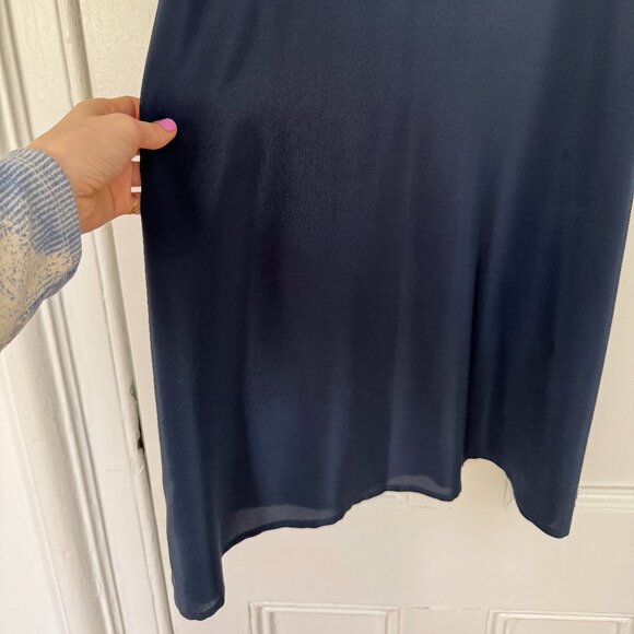 Megan Huntz Cobalt Silk Dress - Picture 2 of 7